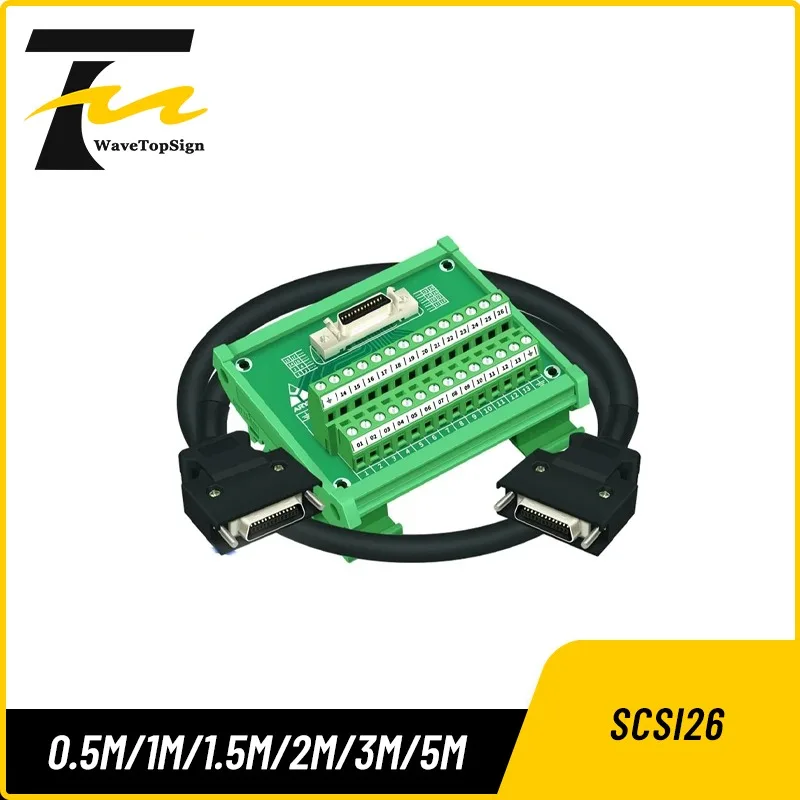 Клеммная плата WAVETOPSIGN для установки на направляющую, тип SCSI26, для серводвигателей, клеммная плата CN1 с кабелем 0.5м, 1м, 1.5м, 2м, 3м, 5м
Клеммная плата WAVETOPSIGN для установки на направляющую, тип SCSI26, для серводвигателей, клеммная плата CN1 с кабелем 0.5м, 1м, 1.5м, 2м, 3м, 5м