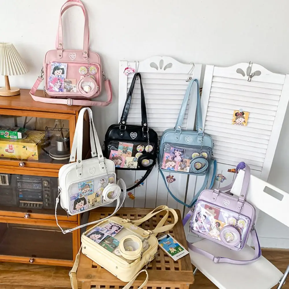 Cute Ita Bag Clear Small Ita Bag Japanese Style Multi-purpose Pin Display Bag Kawaii PVC Pin Display Backpack School Gift
Cute Ita Bag Clear Small Ita Bag Japanese Style Multi-purpose Pin Display Bag Kawaii PVC Pin Display Backpack School Gift