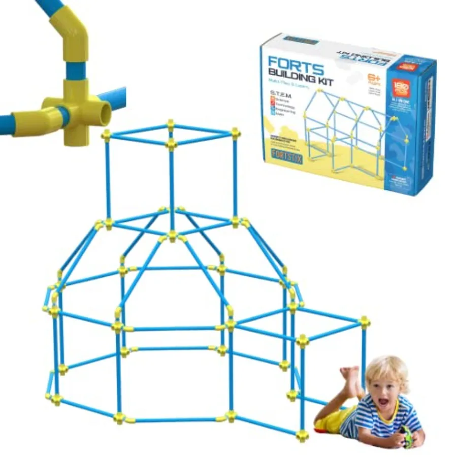 Fort Building Kit for 180pc Modular Fort Builder STEM Toy Set DIY Make Your Own Fort Playset for Girls Boys Toddler Build Play
Fort Building Kit for 180pc Modular Fort Builder STEM Toy Set DIY Make Your Own Fort Playset for Girls Boys Toddler Build Play