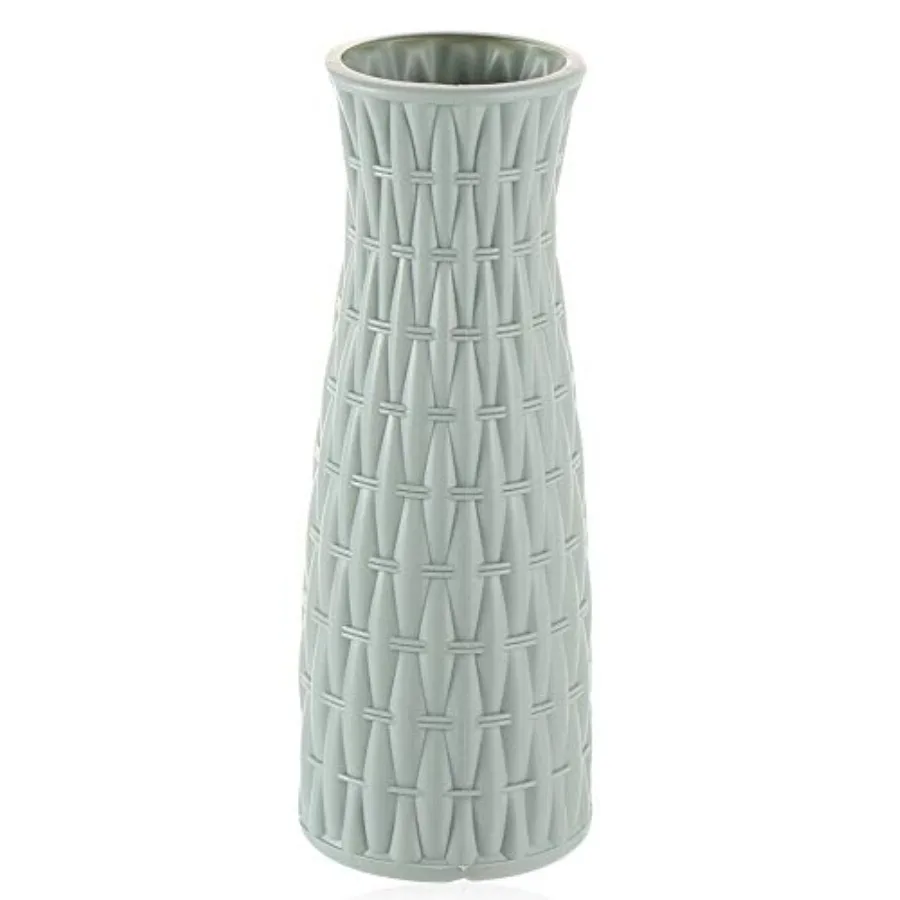 Ceramic Look Plastic Vase - Unbreakable Vase for Flowers Woven Sage Green
Ceramic Look Plastic Vase - Unbreakable Vase for Flowers Woven Sage Green