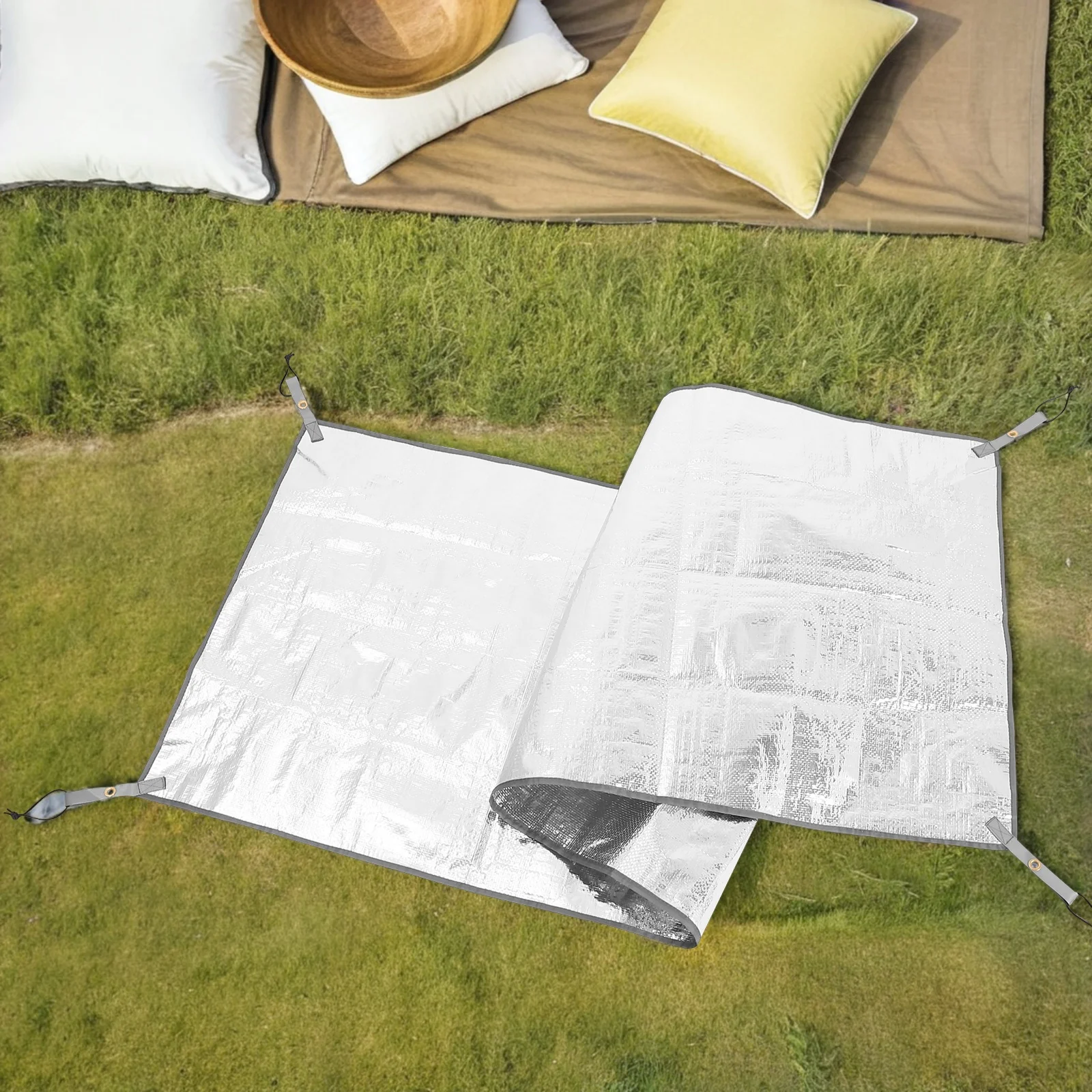 Picnic Blankets Mat Outdoor Camping Portable Thicken Hiking Waterproof Silver Aluminum Foil Travel
Picnic Blankets Mat Outdoor Camping Portable Thicken Hiking Waterproof Silver Aluminum Foil Travel