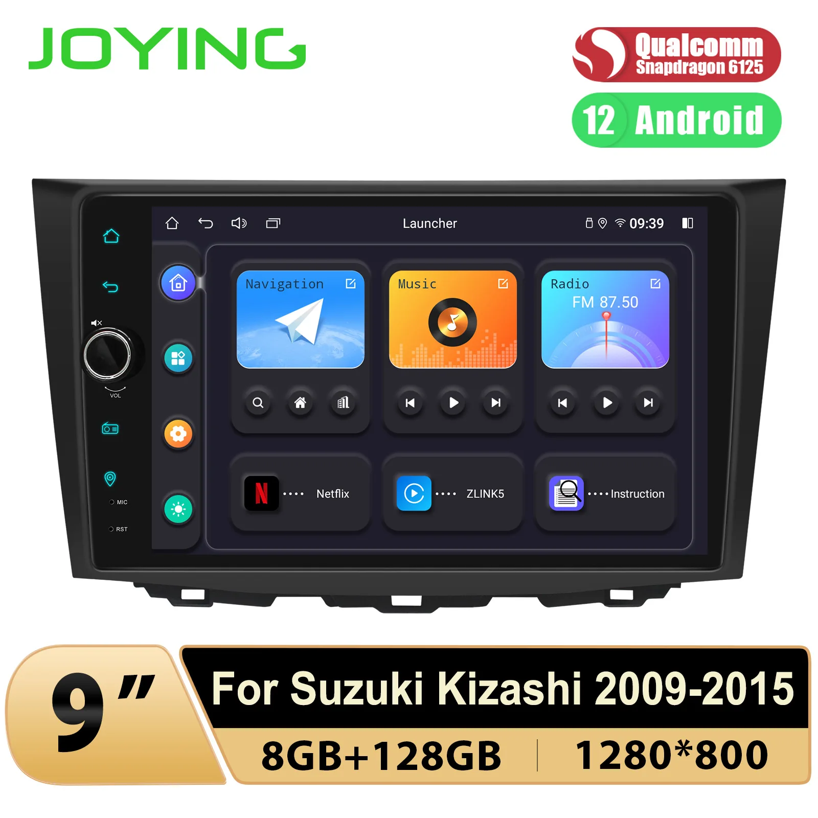 Joying 9" Android Car Music Audio System Car Stereo Head Unit For Suzuki Kizashi 2009 2010 2011 2012 2013 2014 2015 With Carplay
Joying 9" Android Car Music Audio System Car Stereo Head Unit For Suzuki Kizashi 2009 2010 2011 2012 2013 2014 2015 With Carplay