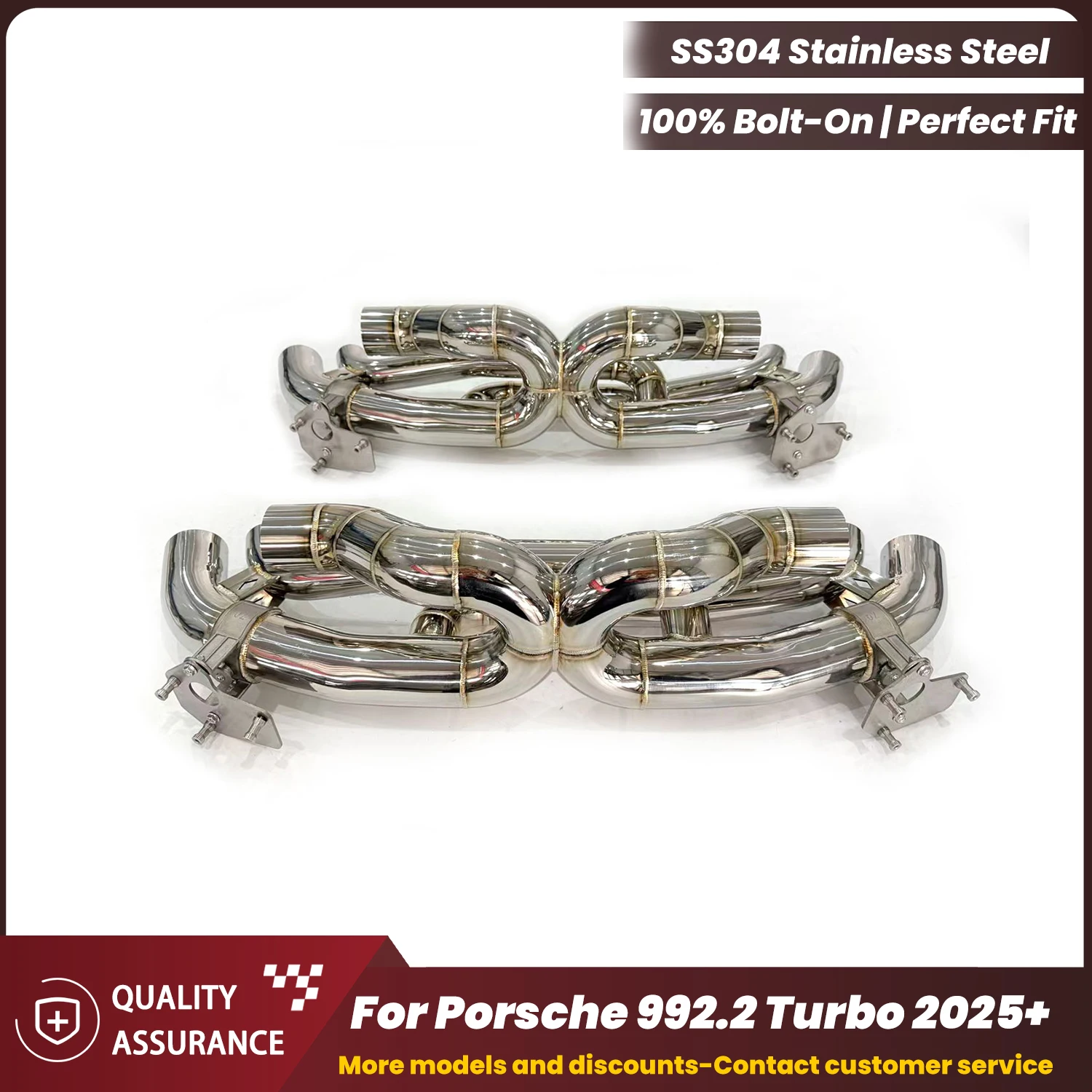 ECCF Sporty Valve AK Style Stainless steel Catback Exhaust For Porsche 992.2 Turbo 2025+ Aggressive Sound Performance Upgrade
ECCF Sporty Valve AK Style Stainless steel Catback Exhaust For Porsche 992.2 Turbo 2025+ Aggressive Sound Performance Upgrade