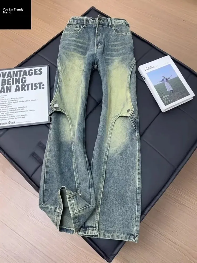 Retro Blue adient Waed Straight Leg Jeans Men's Winter Design Sensation Slimming Micro Flared Pants Casual Loose Fit
Retro Blue adient Waed Straight Leg Jeans Men's Winter Design Sensation Slimming Micro Flared Pants Casual Loose Fit