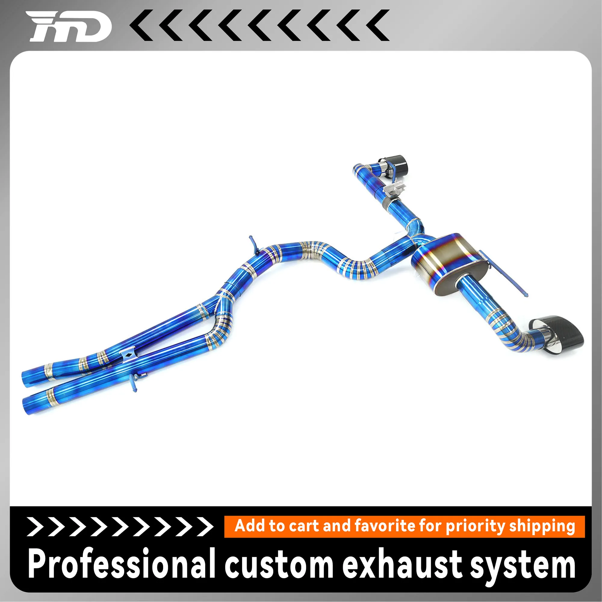 for Audi TTRS 8J 2.5T mid-tail exhaust pipe with valve single-sided drum design HMD titanium alloy high performance exhaust pipe
for Audi TTRS 8J 2.5T mid-tail exhaust pipe with valve single-sided drum design HMD titanium alloy high performance exhaust pipe