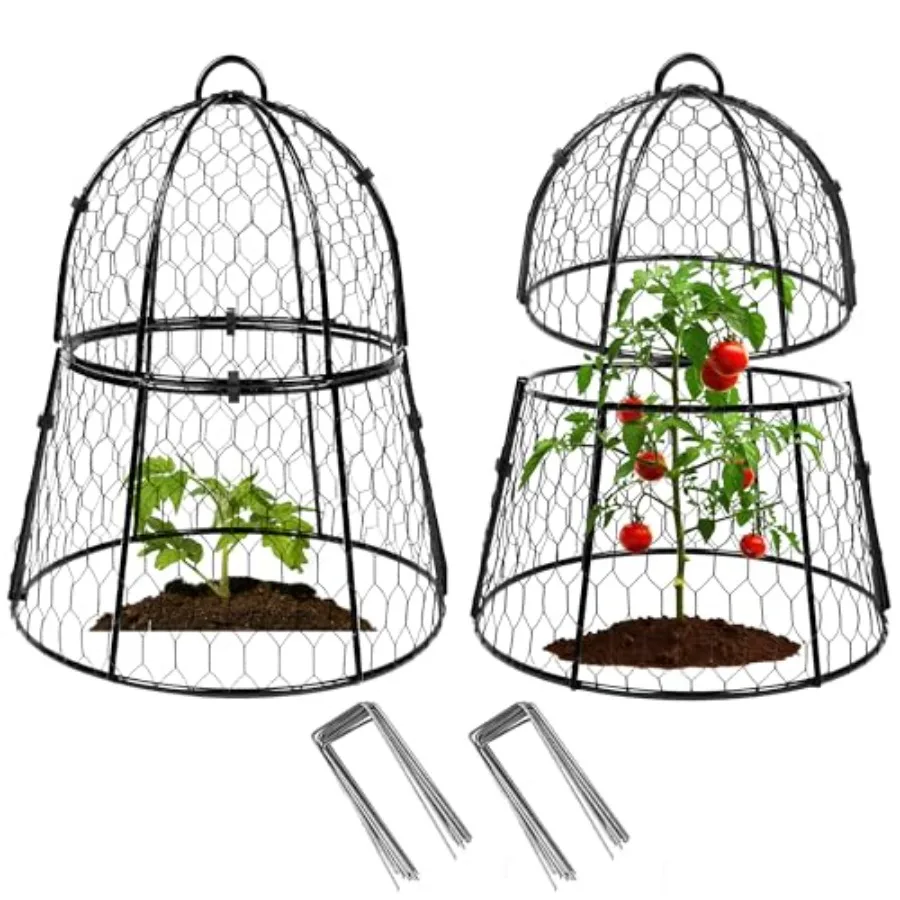 Decoroca 2 PCS Garden Cloches for Plants - Chicken Wire Plant Protectors from Animals, Outdoor Cloches Keep Squirrels, Rabbits
Decoroca 2 PCS Garden Cloches for Plants - Chicken Wire Plant Protectors from Animals, Outdoor Cloches Keep Squirrels, Rabbits