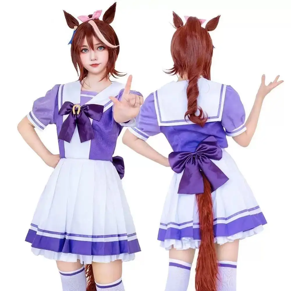 Game Special Week Mejiro McQueen Pretty Derby Uma Musume Racing Association Cosplay Costume Anime School Lolita Sailor JK Dress
Game Special Week Mejiro McQueen Pretty Derby Uma Musume Racing Association Cosplay Costume Anime School Lolita Sailor JK Dress
