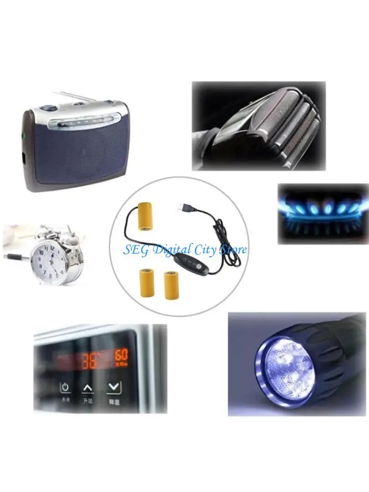 U75B C Battery Elimination USB 5V Power Supply Cable Replace 1-3pcs 1.5V LR14 C Batteries for Electric Toy Clock LED Light
U75B C Battery Elimination USB 5V Power Supply Cable Replace 1-3pcs 1.5V LR14 C Batteries for Electric Toy Clock LED Light