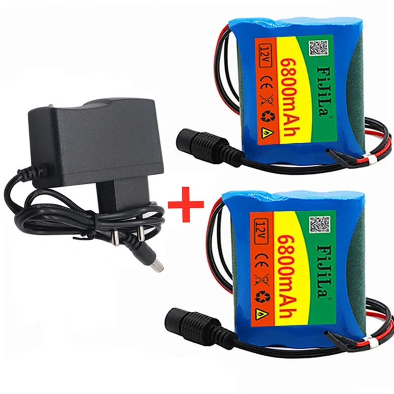 New Upgrade 3S1P 12V 6800mAh 18650.00 Li-ion Rechargeable Battery Pack for CCTV Camera Batteries+ 12.6V Charger Suit Portable
New Upgrade 3S1P 12V 6800mAh 18650.00 Li-ion Rechargeable Battery Pack for CCTV Camera Batteries+ 12.6V Charger Suit Portable