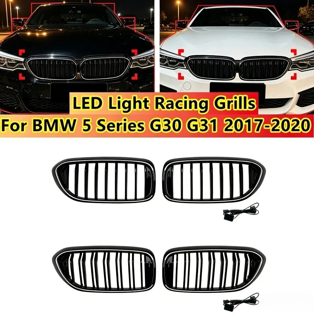 Front Led Grille For BMW 5 Series G30 G31 2017 2018 2019 2020 With/No LED Light Racing Grills Front Radiator Hood Grille
Front Led Grille For BMW 5 Series G30 G31 2017 2018 2019 2020 With/No LED Light Racing Grills Front Radiator Hood Grille