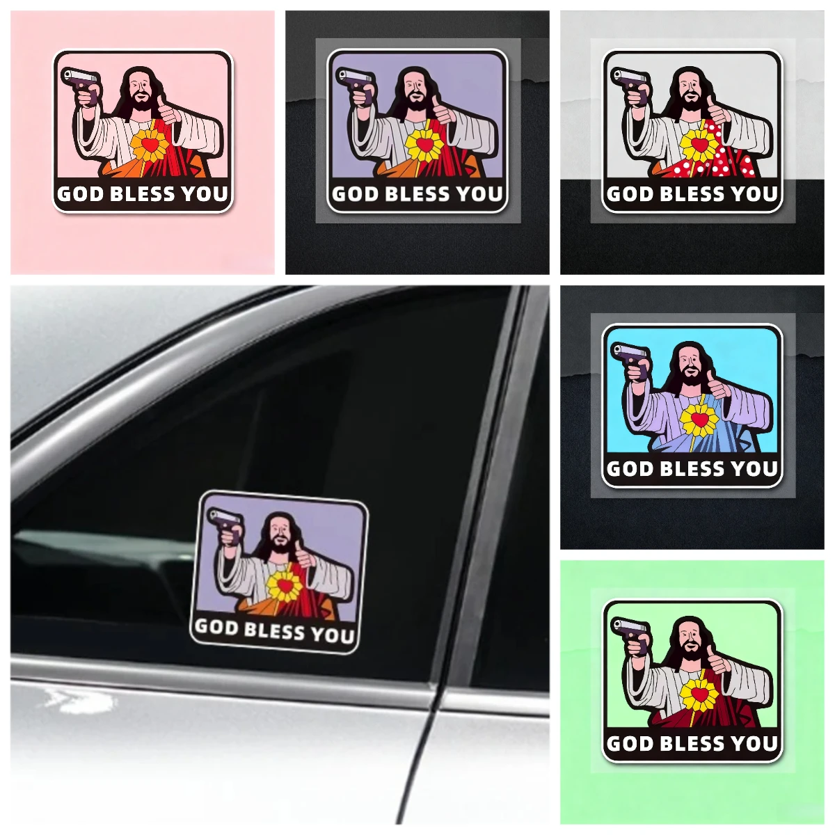 Забавная автомобильная наклейка God Bless You God Shoot You Not Guilty Предупреждающая виниловая наклейка для авто окна мотоцикла украшение автомобиля
Забавная автомобильная наклейка God Bless You God Shoot You Not Guilty Предупреждающая виниловая наклейка для авто окна мотоцикла украшение автомобиля