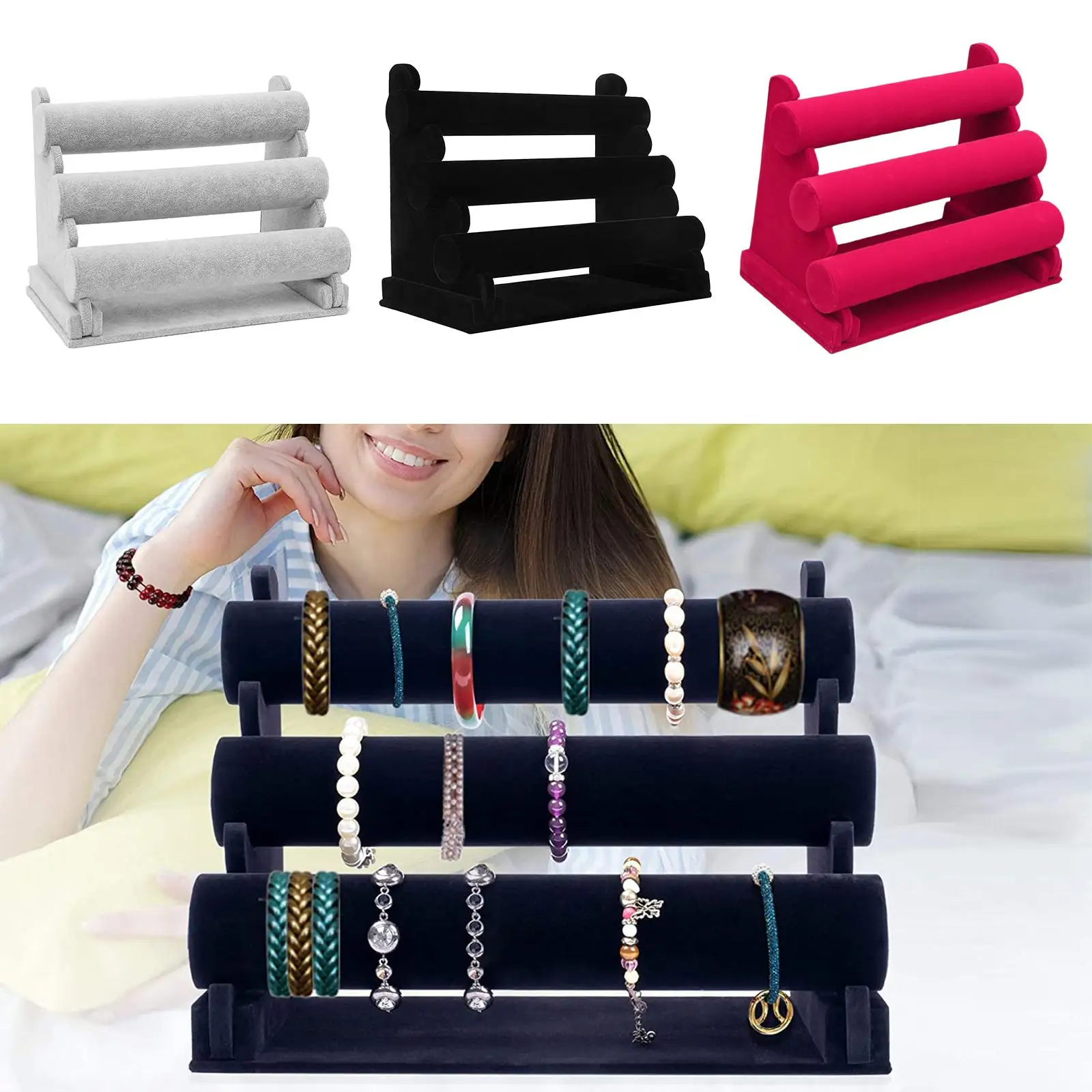 Bracelet Holder Jewelry Organizer Stand Display Detachable Rack for Women
Bracelet Holder Jewelry Organizer Stand Display Detachable Rack for Women