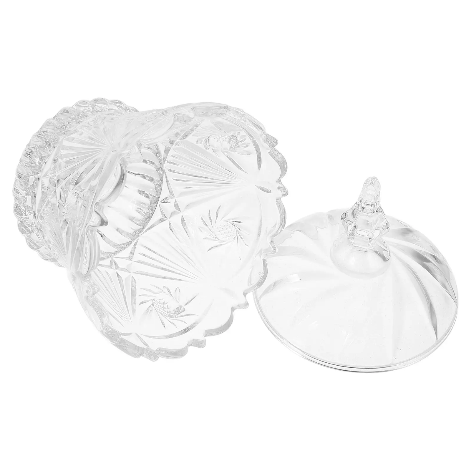 Clear Glass Candy Dish with Lid Elegant Decorative Bowl for Living Room Office Jewelry Storage Wedding Buffet Jar
Clear Glass Candy Dish with Lid Elegant Decorative Bowl for Living Room Office Jewelry Storage Wedding Buffet Jar