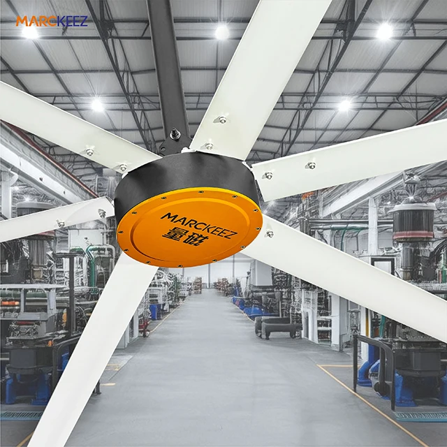 Marckeez Smart Fan HVLS Электрический промышленный потолочный вентилятор с длинными алюминиевыми лопастями
Marckeez Smart Fan HVLS Электрический промышленный потолочный вентилятор с длинными алюминиевыми лопастями