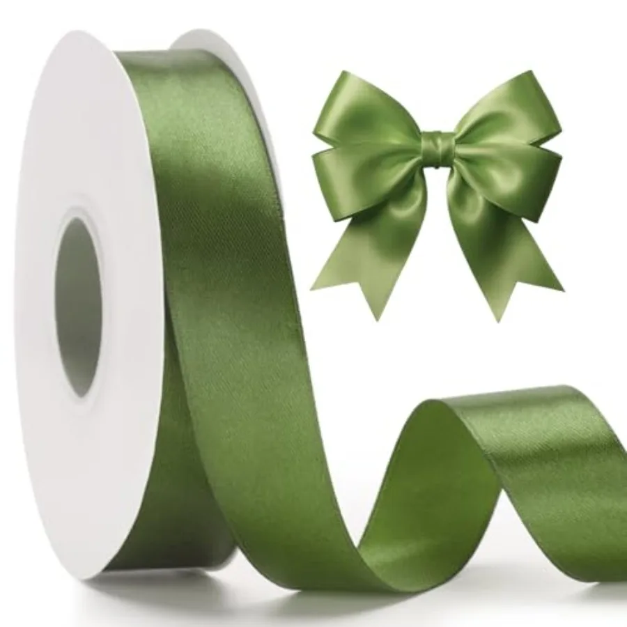 Olive Green Satin Ribbon - 1 Inch x 50 Yards Moss Green Ribbon for Gift Wrapping Crafts Floral Bouquets Wreath Bows Leis St Pat
Olive Green Satin Ribbon - 1 Inch x 50 Yards Moss Green Ribbon for Gift Wrapping Crafts Floral Bouquets Wreath Bows Leis St Pat