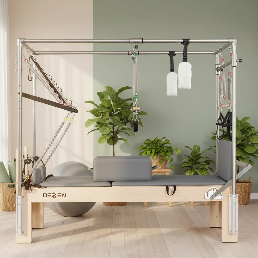 Maple Wood Three in One Pilates Core Bed Efficiently Meets Complex Movements Suitable for Professional Fitness and Yoga
Maple Wood Three in One Pilates Core Bed Efficiently Meets Complex Movements Suitable for Professional Fitness and Yoga