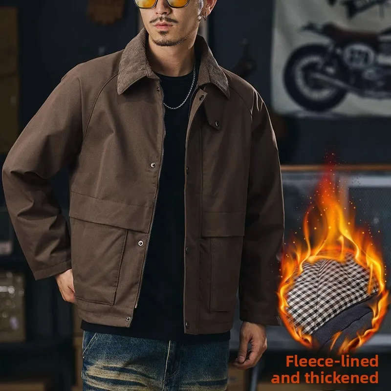 Thiened Cotton Workwear Jaet for Men Casual Outdoor Windproof Autumn Winter Zipper Closure Long Sve Regular Fit Jaet
Thiened Cotton Workwear Jaet for Men Casual Outdoor Windproof Autumn Winter Zipper Closure Long Sve Regular Fit Jaet