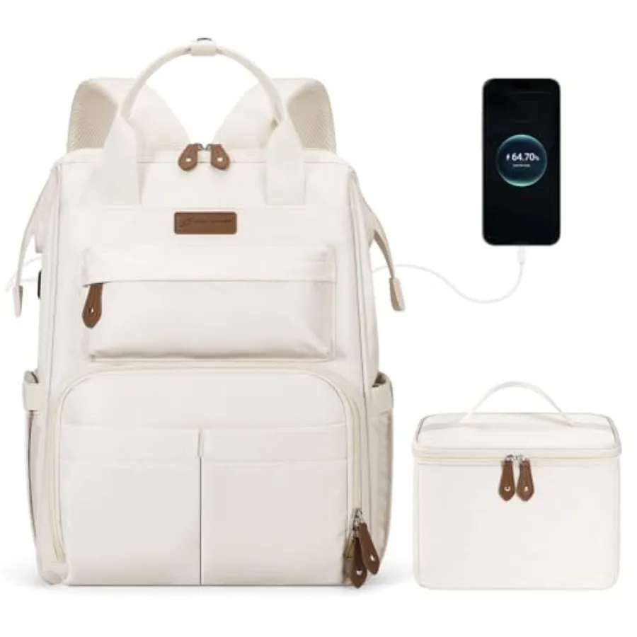 Travel Backpack for Women Men, Laptop Backpack Fits 15.6-17.3 Inch Laptop, Nurse/Work Bag with Insulated Lunch Box
Travel Backpack for Women Men, Laptop Backpack Fits 15.6-17.3 Inch Laptop, Nurse/Work Bag with Insulated Lunch Box