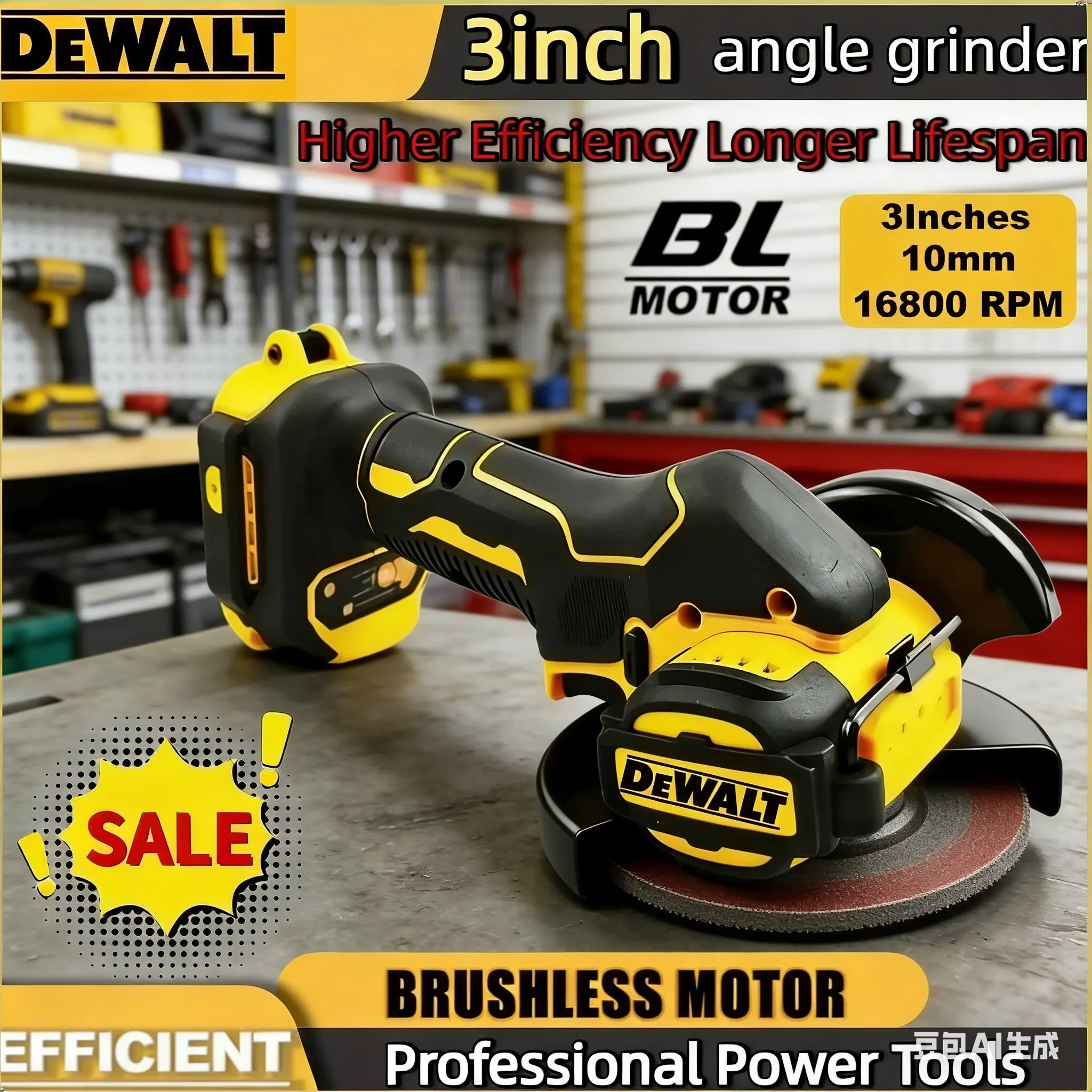 Аккумуляторная угловая шлифовальная машина DEWALT 3 дюйма, мини-полировальная и шлифовальная машина, электрический инструмент для резки, совместимый с аккумуляторами 20В-18В
Аккумуляторная угловая шлифовальная машина DEWALT 3 дюйма, мини-полировальная и шлифовальная машина, электрический инструмент для резки, совместимый с аккумуляторами 20В-18В