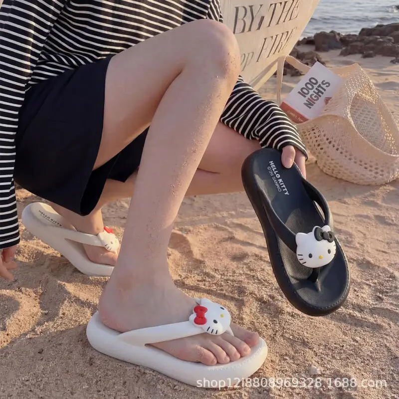 Anime Hello Kitty Women Summer Flip-Flops Cartoon Anti Slip Outdoor Home Shoes Cute Girls Beach Cool Slippers Girl Sandals
Anime Hello Kitty Women Summer Flip-Flops Cartoon Anti Slip Outdoor Home Shoes Cute Girls Beach Cool Slippers Girl Sandals