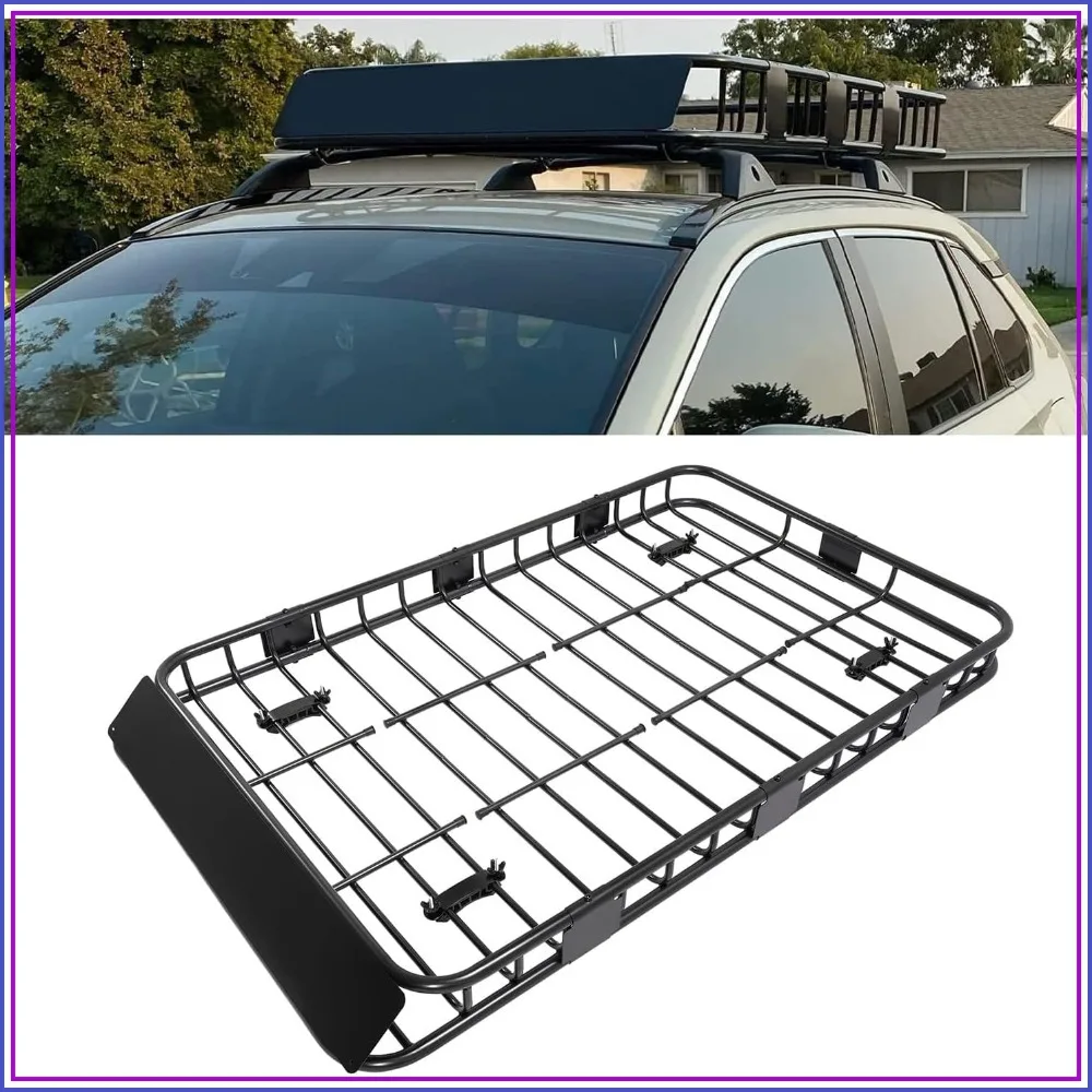 Universal Adjustable Roof Rack Cargo Basket 59"x39"x5.1" Heavy Duty Steel SUV Top Luggage Storage 250LBS
Universal Adjustable Roof Rack Cargo Basket 59"x39"x5.1" Heavy Duty Steel SUV Top Luggage Storage 250LBS