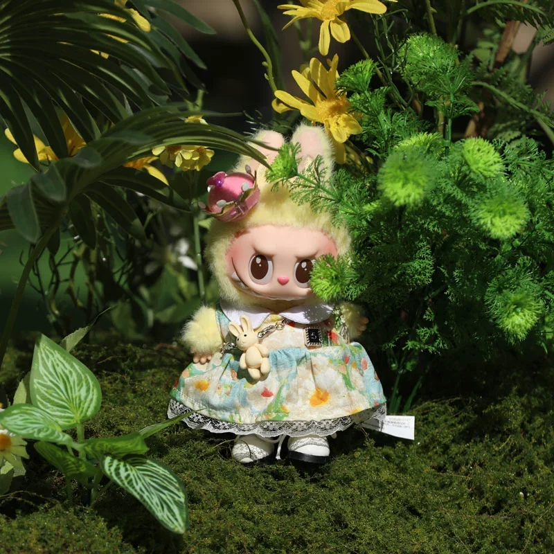 Labubu glue dolls handmade labubu rag doll clothes first generation second generation 17cm floral skirt
Labubu glue dolls handmade labubu rag doll clothes first generation second generation 17cm floral skirt