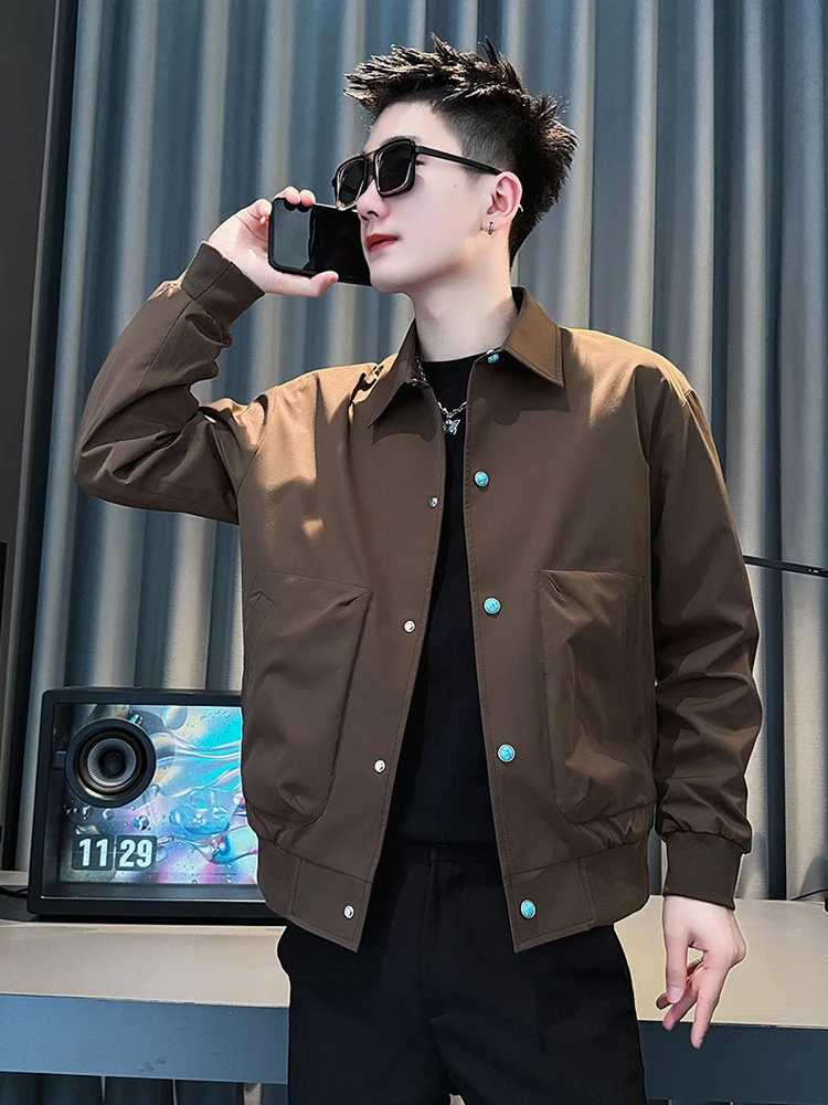 Sli Casual Workwear Jaet for Men Trendy Haome Turn-down Collar Top Spring Autumn ular Brand Lightweight Polyester
Sli Casual Workwear Jaet for Men Trendy Haome Turn-down Collar Top Spring Autumn ular Brand Lightweight Polyester