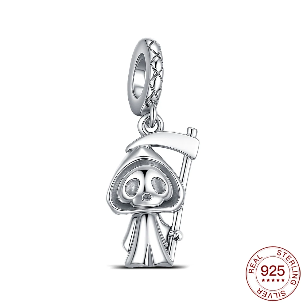 2025 925 Sterling Silver Halloween Charm Grim Reaper Pendant For Women Men Make DIY Bracelet Party Jewelry Gifts
2025 925 Sterling Silver Halloween Charm Grim Reaper Pendant For Women Men Make DIY Bracelet Party Jewelry Gifts