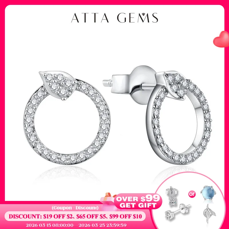 ATTAGEMS Classic D VVS1 Color Moissanite Stud Earrings for Women Solid 925 Sterling Sliver Engagement Wedding Jewelry Party Gift
ATTAGEMS Classic D VVS1 Color Moissanite Stud Earrings for Women Solid 925 Sterling Sliver Engagement Wedding Jewelry Party Gift