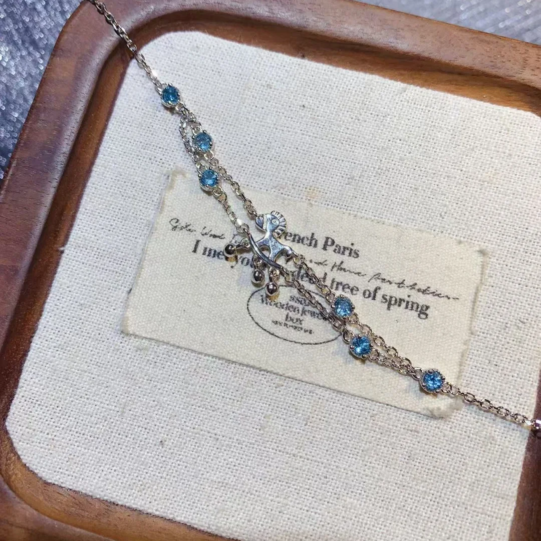 Round Setting Natural Topaz Bracelet S925 Pure Silver Fashion Jewelry Luminous Rich Blue Stone High End Trendy Fine Jewellery
Round Setting Natural Topaz Bracelet S925 Pure Silver Fashion Jewelry Luminous Rich Blue Stone High End Trendy Fine Jewellery