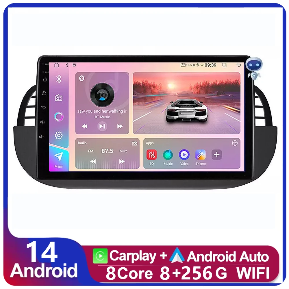 Wireless Carplay Android 14 Car Radio For FIAT 500 2007-2015 Car Multimedia GPS Navigation Stereo Audio Video 4G Audio
Wireless Carplay Android 14 Car Radio For FIAT 500 2007-2015 Car Multimedia GPS Navigation Stereo Audio Video 4G Audio