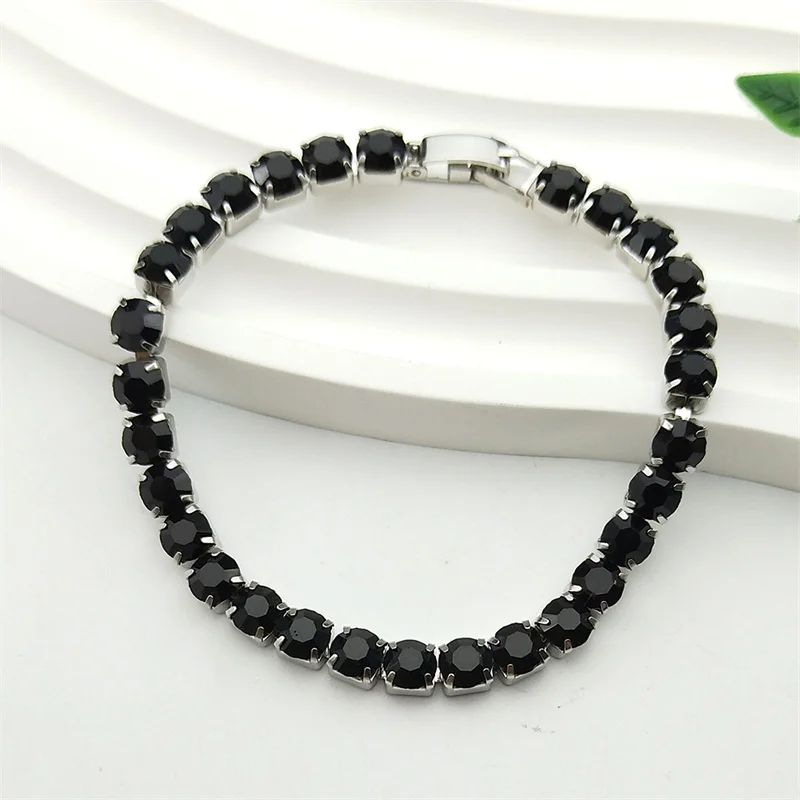 Black Square Rhinestone Bracelet for Women Girl Stainless Steel Silver Color Geometric Banquet Party Hand Chain Bracelet Jewelry
Black Square Rhinestone Bracelet for Women Girl Stainless Steel Silver Color Geometric Banquet Party Hand Chain Bracelet Jewelry