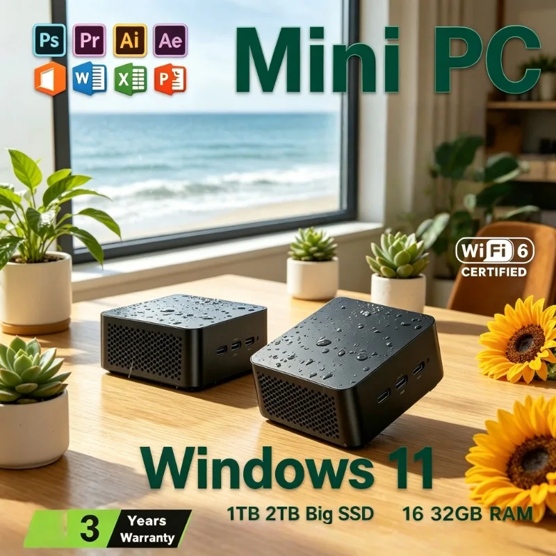 Elegant N95 Core Mini Desktop Laptop Excellent Performance Portable Computer for Daily Work Gaming Home Media Playback
Elegant N95 Core Mini Desktop Laptop Excellent Performance Portable Computer for Daily Work Gaming Home Media Playback