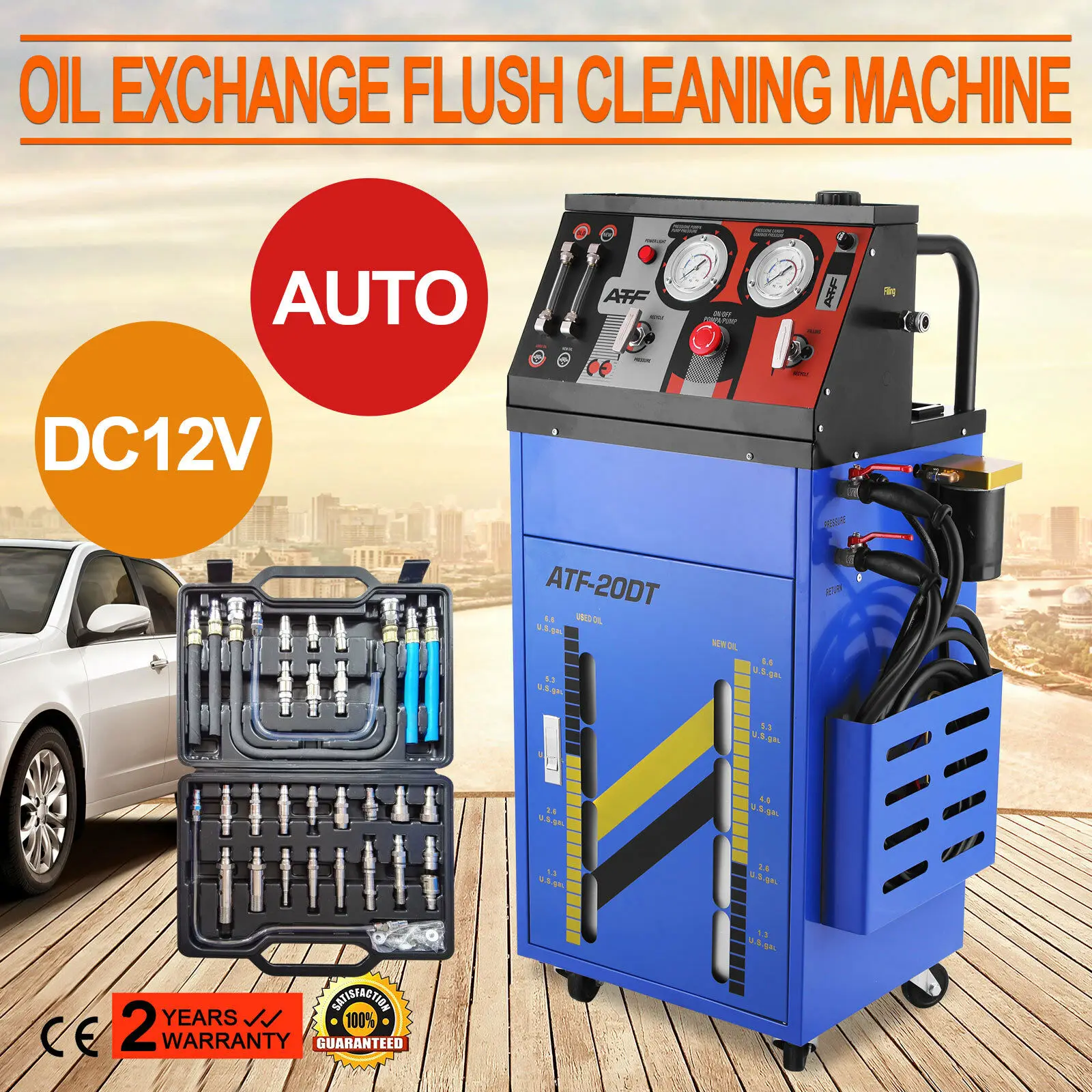 SIHAO 12V DC Transmission Fluid Flush Exchange Equipment 0-60PSI Gearbox Oil Changer Flushing Device for Vehicle Gearbox Service
SIHAO 12V DC Transmission Fluid Flush Exchange Equipment 0-60PSI Gearbox Oil Changer Flushing Device for Vehicle Gearbox Service