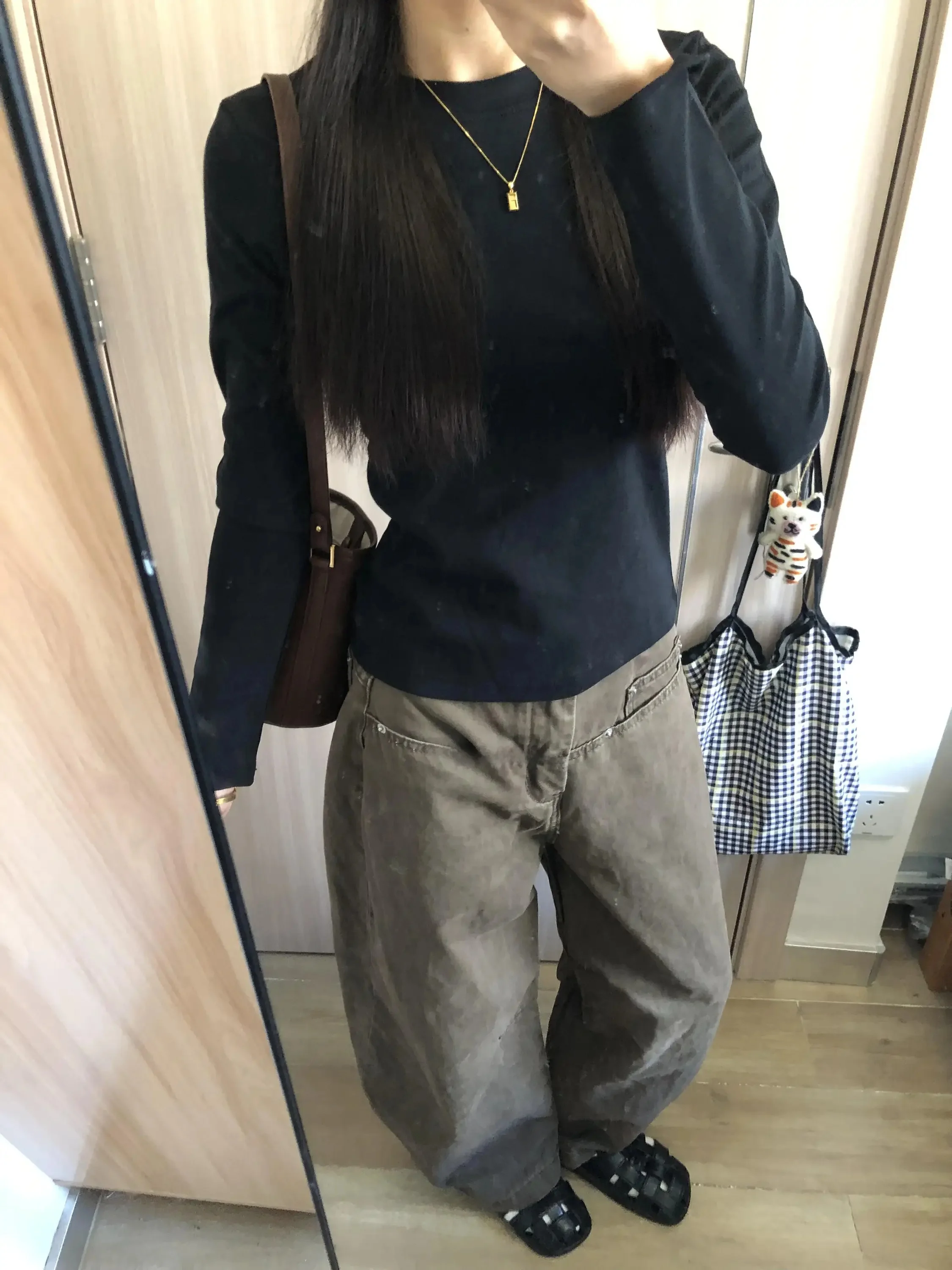 American Retro Cocoa Color Workwear Knife Jeans Women's Spring Loose Slim High Waist Wide Leg Long Pants
American Retro Cocoa Color Workwear Knife Jeans Women's Spring Loose Slim High Waist Wide Leg Long Pants