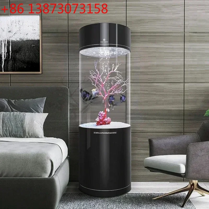 New Fish Tank Cylinder Small And Medium-Sized Living Room Home Acrylic White Aquarium
New Fish Tank Cylinder Small And Medium-Sized Living Room Home Acrylic White Aquarium