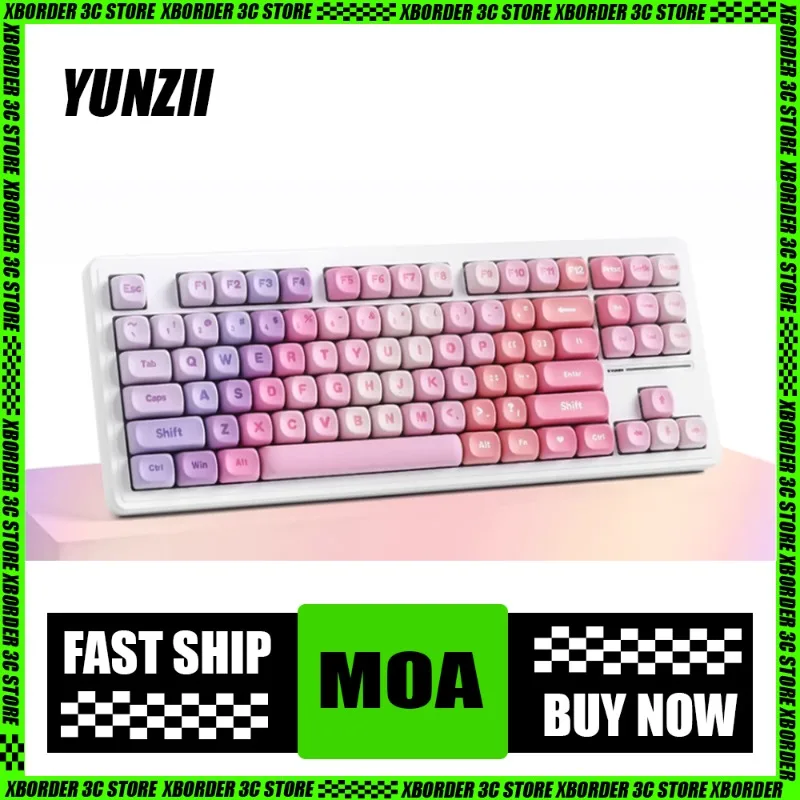 YUNZII Rainbow Keycaps MOA High Temperature Sublimation Technology PBT Material Beautiful Mechanical Keycaps 140pcs Complete Set
YUNZII Rainbow Keycaps MOA High Temperature Sublimation Technology PBT Material Beautiful Mechanical Keycaps 140pcs Complete Set