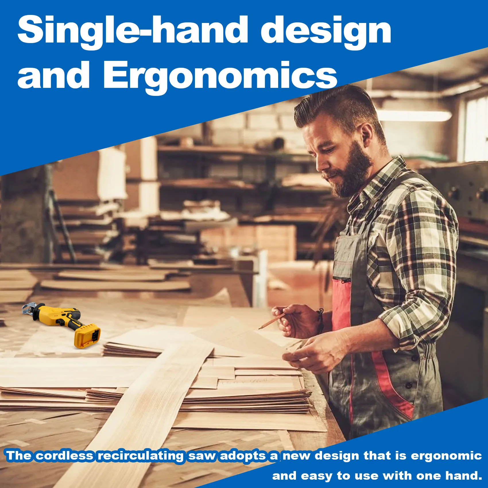 Аккумуляторная сабельная пила ABLG с регулируемой скоростью для резки дерева, металла, ПВХ, для аккумулятора 20В (без аккумулятора)
Аккумуляторная сабельная пила ABLG с регулируемой скоростью для резки дерева, металла, ПВХ, для аккумулятора 20В (без аккумулятора)