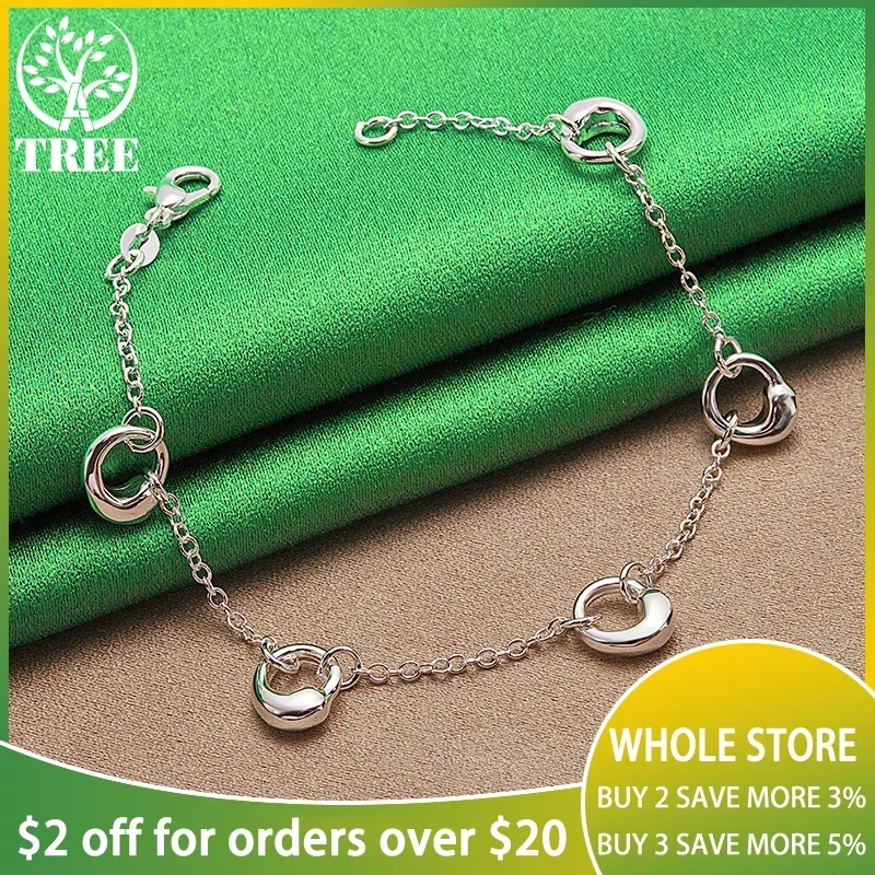 ALITREE 925 Sterling Silver Bracelets Fashion Water Droplet Bracelet For Woman Party Wedding Birthday High Quality Jewelry Gifts
ALITREE 925 Sterling Silver Bracelets Fashion Water Droplet Bracelet For Woman Party Wedding Birthday High Quality Jewelry Gifts