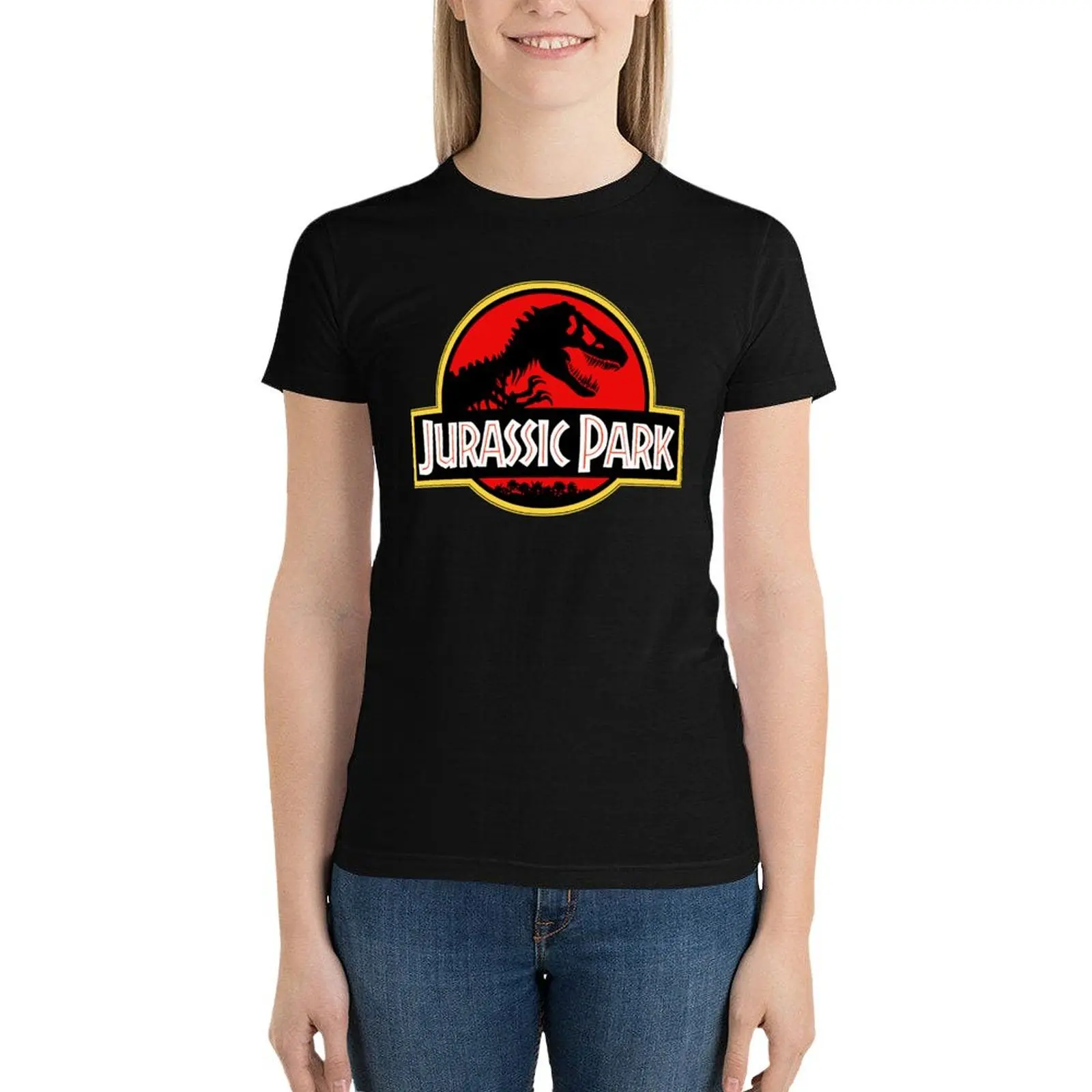 Jurrasic Park T-Shirt vintage clothes cute tops funny t shirts for Women loose fit
Jurrasic Park T-Shirt vintage clothes cute tops funny t shirts for Women loose fit