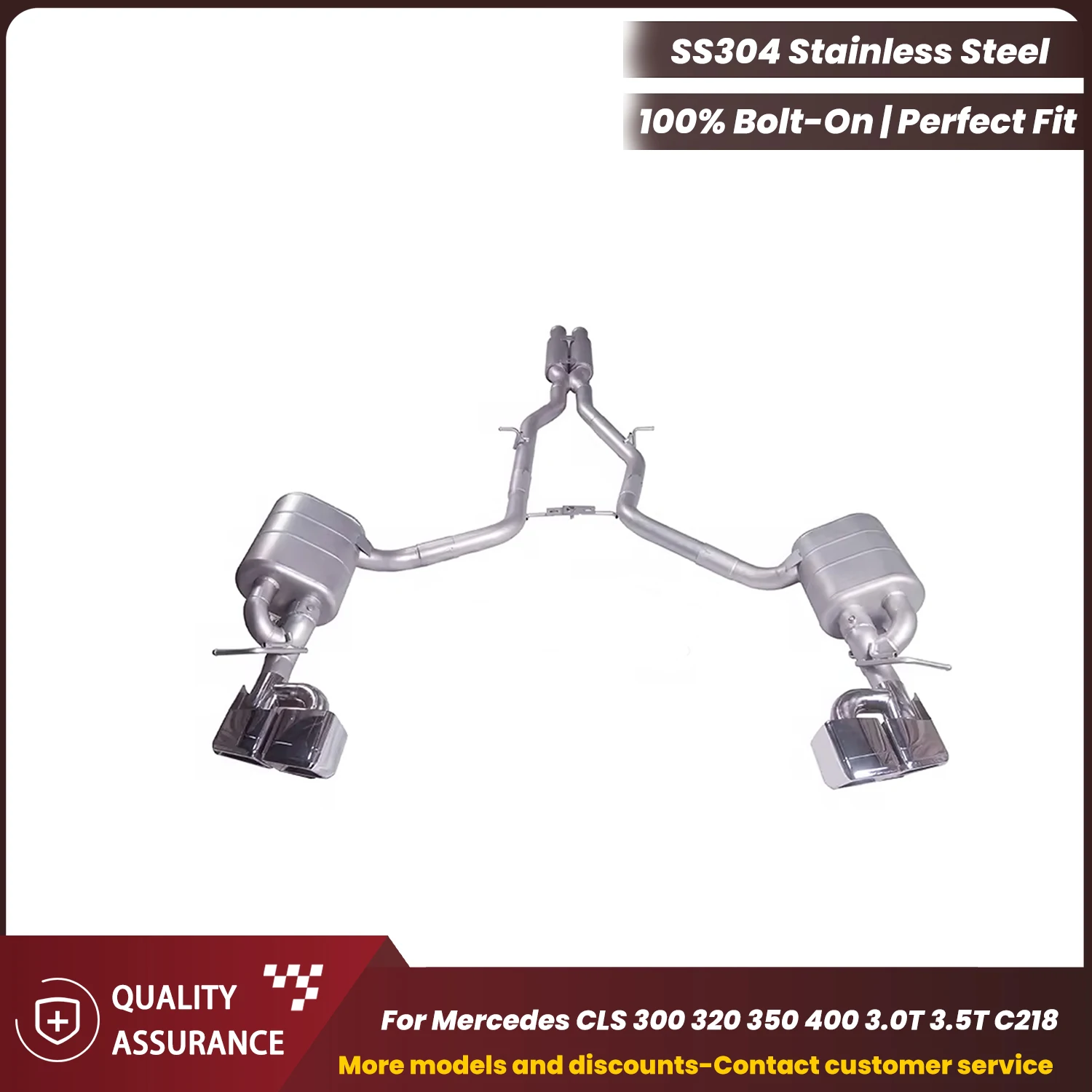 Спортивная выхлопная система ECCF Valvetronic Catback для Mercedes CLS 300 320 350 400 3,0 T 3,5 T C218, обновление агрессивной звуковой производительности
Спортивная выхлопная система ECCF Valvetronic Catback для Mercedes CLS 300 320 350 400 3,0 T 3,5 T C218, обновление агрессивной звуковой производительности