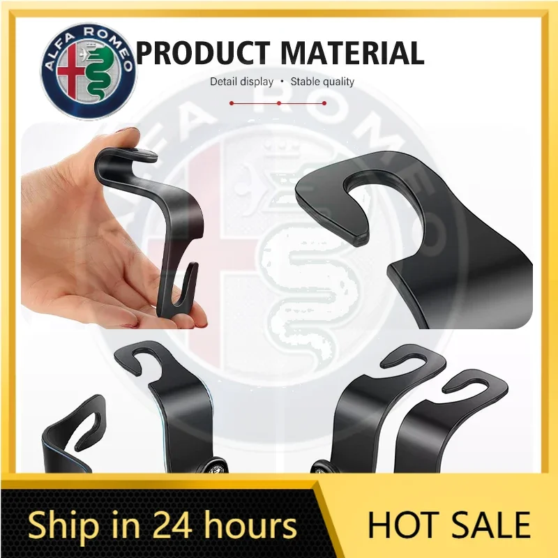 4pcs Car Rear Seat Hook Storage Hanger Organizer Accessories For Alfa Romeo Giulia 147 Mito 156 159 166 GT Stelvio Brera Volante
4pcs Car Rear Seat Hook Storage Hanger Organizer Accessories For Alfa Romeo Giulia 147 Mito 156 159 166 GT Stelvio Brera Volante