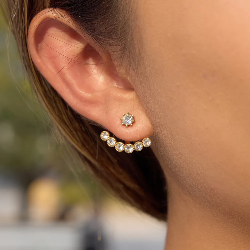 New Unique Design Delicate Crystal Stud Earrings for Women Minimalist 18K Gold Plated Stainless Steel Earrings Fashion Jewelry
New Unique Design Delicate Crystal Stud Earrings for Women Minimalist 18K Gold Plated Stainless Steel Earrings Fashion Jewelry