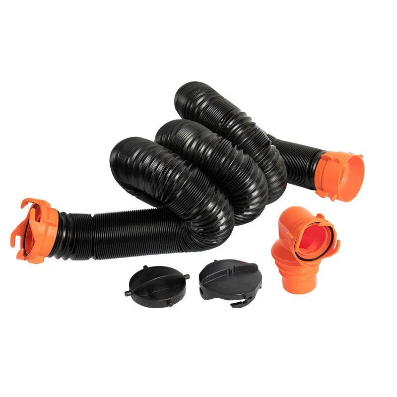 RV sewer, orange/gray sewer downspout, black tank toilet hose, drain, sewer fittings, easy to operate
RV sewer, orange/gray sewer downspout, black tank toilet hose, drain, sewer fittings, easy to operate