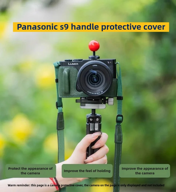 Handmade leather camera protective case for Panasonic S9 handle protective case retro camera case leather case
Handmade leather camera protective case for Panasonic S9 handle protective case retro camera case leather case