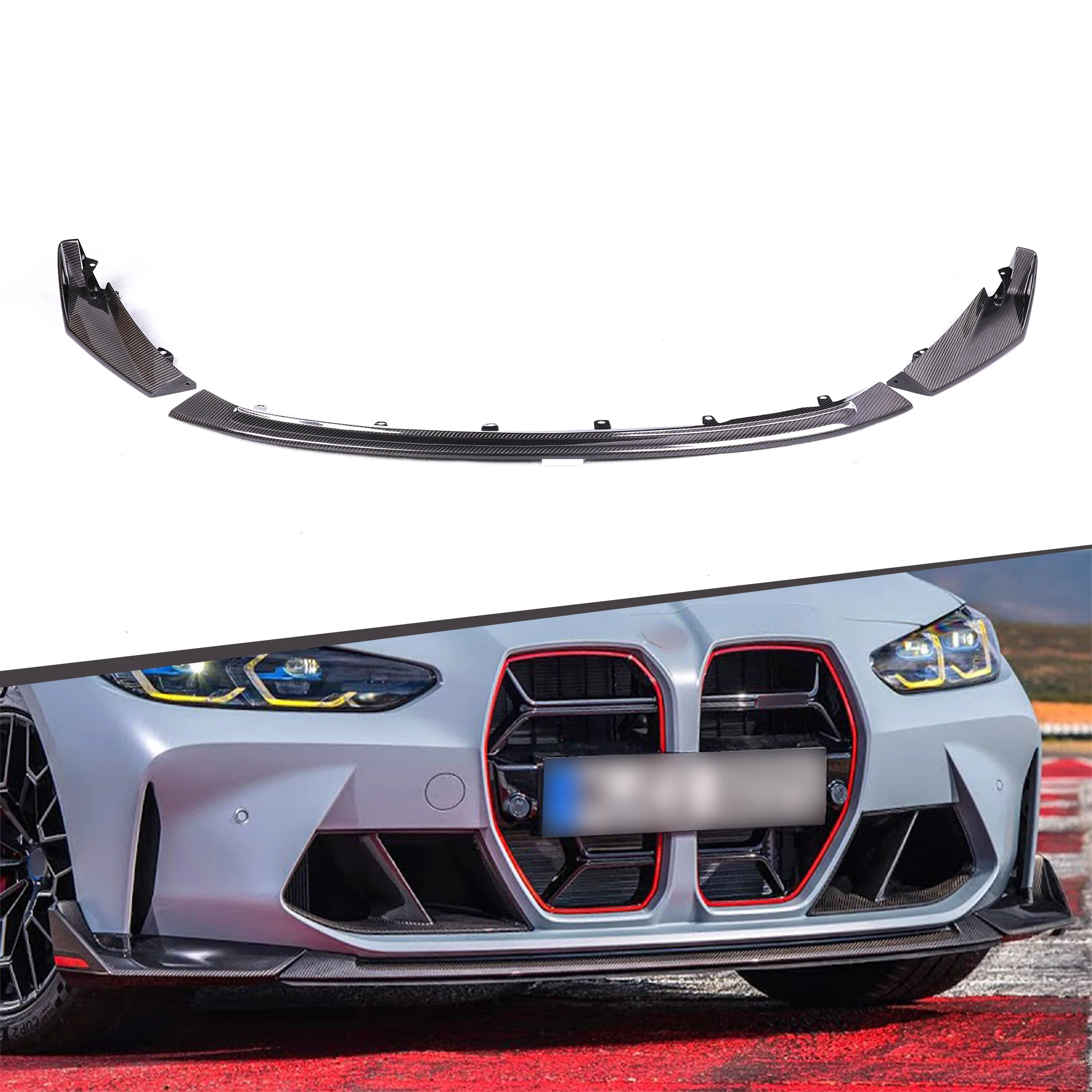 Modification Hot Sales Dry Carbon Fiber Body Kit 3PC CSL Type Front Bumper Lip Fit for G82
Modification Hot Sales Dry Carbon Fiber Body Kit 3PC CSL Type Front Bumper Lip Fit for G82
