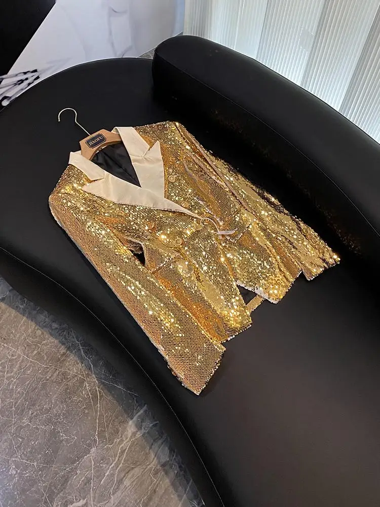 Ele двухцветное женское длинное пальто с пайетками, роскошное маленькое длинное пальто све на заказ для поездок на работу 
Ele двухцветное женское длинное пальто с пайетками, роскошное маленькое длинное пальто све на заказ для поездок на работу