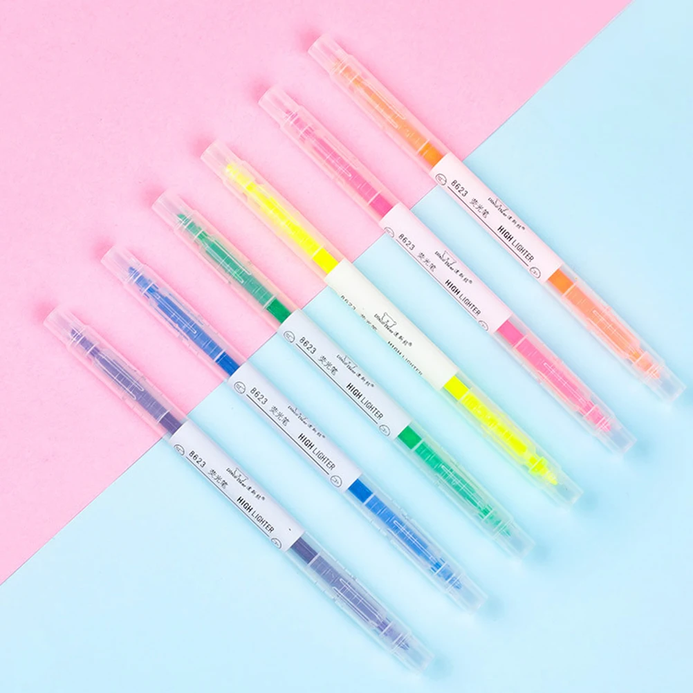6 Pcs Fluorescent Markers Highlighter Pen Colored Watercolor Round Head Cute Patterns Ergonomic Handle Waterproof Clear Lines
6 Pcs Fluorescent Markers Highlighter Pen Colored Watercolor Round Head Cute Patterns Ergonomic Handle Waterproof Clear Lines