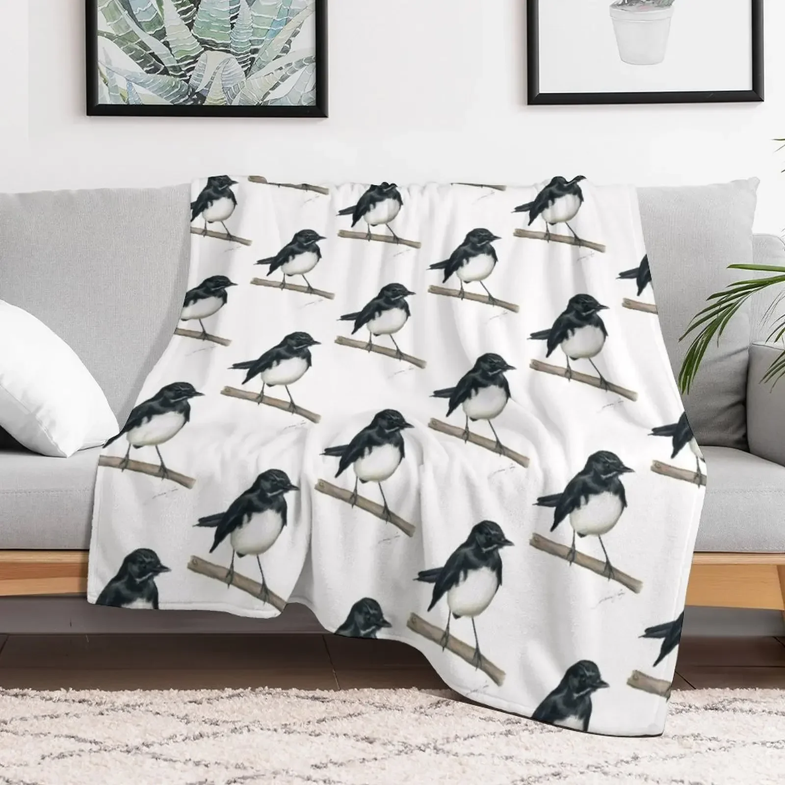 Willie Wagtail bird art with signature. Lovely little black and white bird gifts! Throw Blanket Multi-Purpose Cute Baby Blankets
Willie Wagtail bird art with signature. Lovely little black and white bird gifts! Throw Blanket Multi-Purpose Cute Baby Blankets