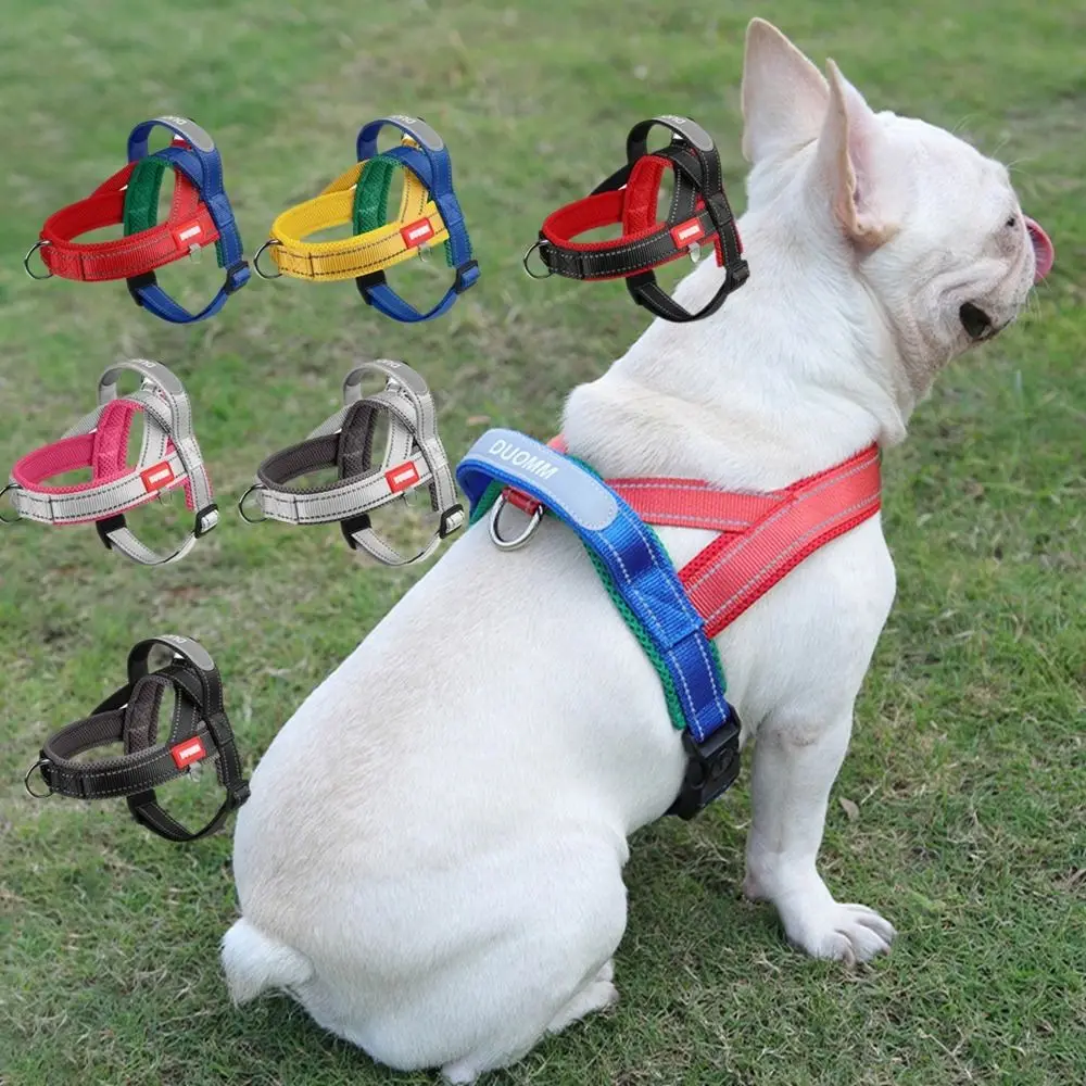 Adjustable Dog Harness Vest Reflective Comfortable Dog Chest Strap Wear-resistant Explosion-proof Pet Vest French Bulldog
Adjustable Dog Harness Vest Reflective Comfortable Dog Chest Strap Wear-resistant Explosion-proof Pet Vest French Bulldog